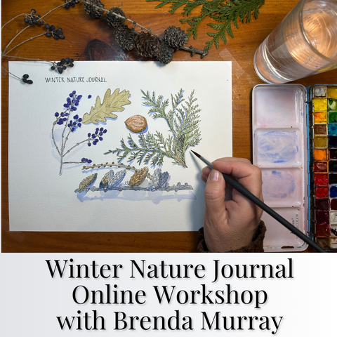 Winter Nature Journal tutorial with Brenda Murray