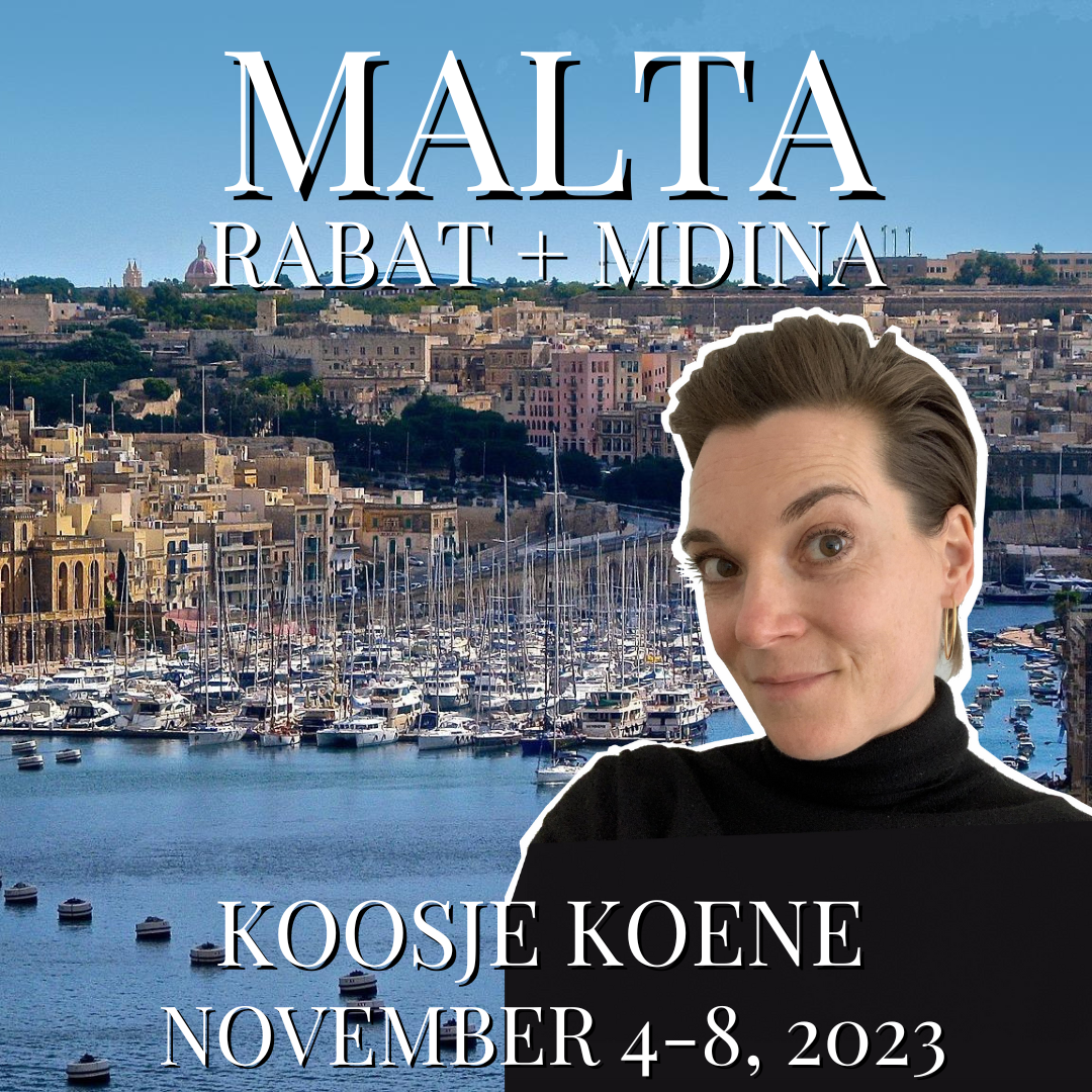 Ticket less Deposit for Malta Vacation Workshop with Koosje Koene $1099