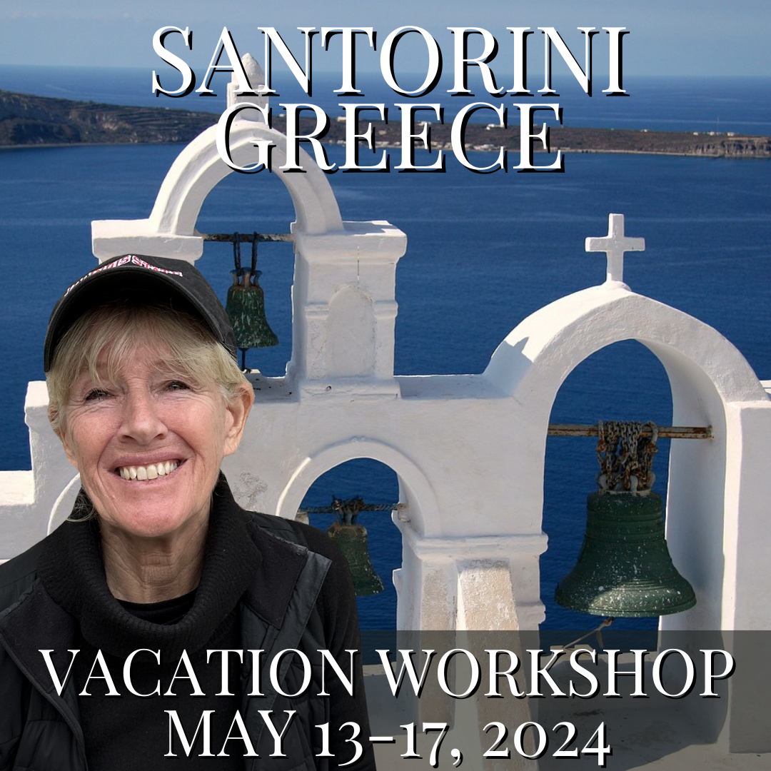 Ticket less deposit Santorini Vacation Workshop with Hazel Soan