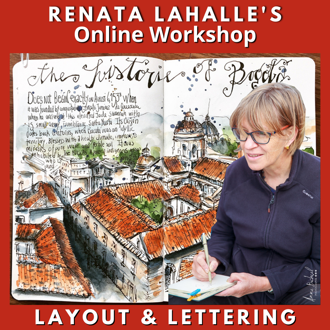 Renata Lahalle's online workshop Layout & Lettering