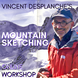 Vincent Desplanche's Mountain Sketching online workshop